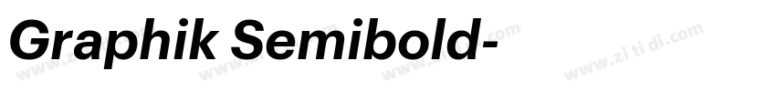 Graphik Semibold字体转换